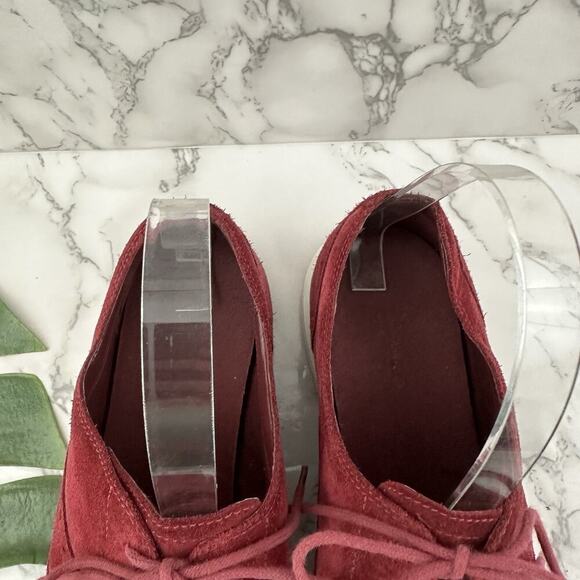 Cole Haan Grand OS Womens Oxford Sneakers Size 9.5 Dark Pink Suede Lace Up - Picture 4 of 9